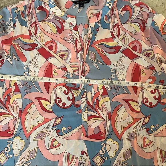 Zac & Rachel Pink Paisley “Pucci-esque” Shirt XL EUC - Picture 5 of 6